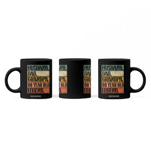 Husband Dad Grandpa 80 Year Old Legend Coffee Mug Funny 80th Birthday Fathers Day TS11 Print Your Wear