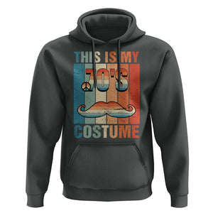 70s Styles Hoodie This Is My 70's Costume 1970s Outfit Retro Vintage Disco TS11 Dark Heather Print Your Wear