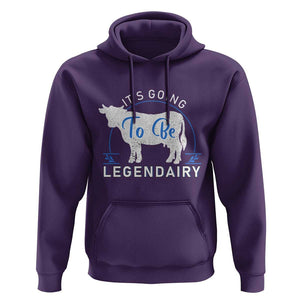 Funny Dairy Milk Hoodie It's Going To Be Legendairy Cow Joke Legendary TS11 Purple Print Your Wear