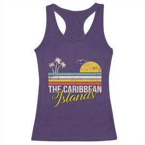 The Caribbean Islands Racerback Tank Top Retro Vacation Beach Caribbean Sea Tour TS11 Purple Print Your Wear