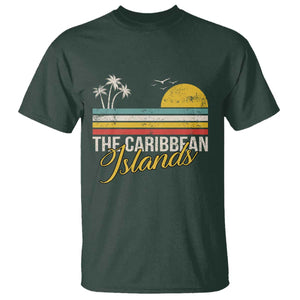 The Caribbean Islands T Shirt Retro Vacation Beach Caribbean Sea Tour TS11 Dark Forest Green Print Your Wear