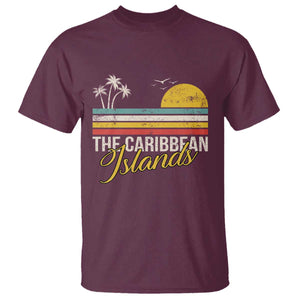 The Caribbean Islands T Shirt Retro Vacation Beach Caribbean Sea Tour TS11 Maroon Print Your Wear