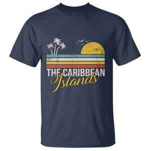 The Caribbean Islands T Shirt Retro Vacation Beach Caribbean Sea Tour TS11 Navy Print Your Wear