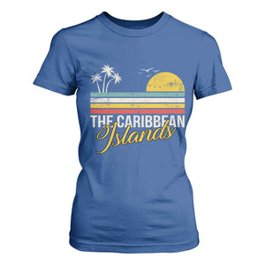The Caribbean Islands T Shirt For Women Retro Vacation Beach Caribbean Sea Tour TS11 Royal Blue Print Your Wear