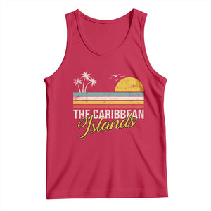 The Caribbean Islands Tank Top Retro Vacation Beach Caribbean Sea Tour TS11 Red Print Your Wear