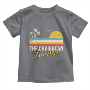 The Caribbean Islands Toddler T Shirt Retro Vacation Beach Caribbean Sea Tour TS11 Charcoal Print Your Wear