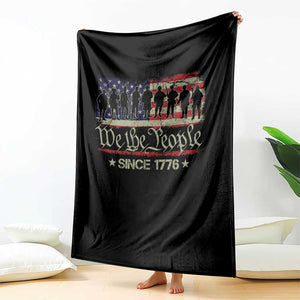 We The People Since 1776 Throw Blanket 250 Years America Anniversary Vintage American Flag TS11 Print Your Wear