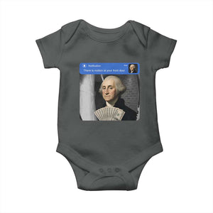 There is Motion At Your Front Door George Washington Meme Baby Onesie