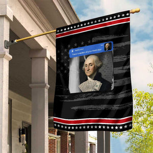 There is Motion At Your Front Door George Washington Meme Patriotic Garden Flag