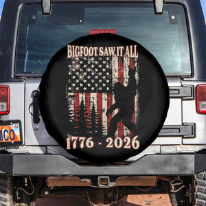 Bigfoot 250th Anniversary USA Spare Tire Cover Bigfoot Saw It All 1776 2026 4th of July
