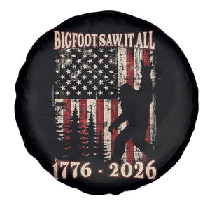 Bigfoot 250th Anniversary USA Spare Tire Cover Bigfoot Saw It All 1776 2026 4th of July