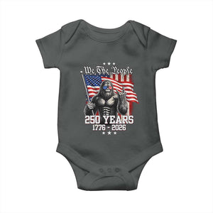 250th Anniversary USA Bigfoot Baby Onesie Sasquatch 250 Years Independence
