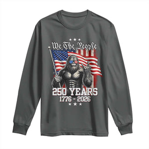 250th Anniversary USA Bigfoot Long Sleeve Shirt Sasquatch 250 Years Independence