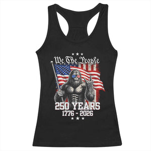 250th Anniversary USA Bigfoot Racerback Tank Top Sasquatch 250 Years Independence