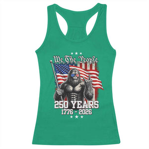 250th Anniversary USA Bigfoot Racerback Tank Top Sasquatch 250 Years Independence