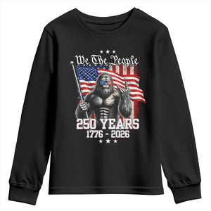 250th Anniversary USA Bigfoot Youth Sweatshirt Sasquatch 250 Years Independence