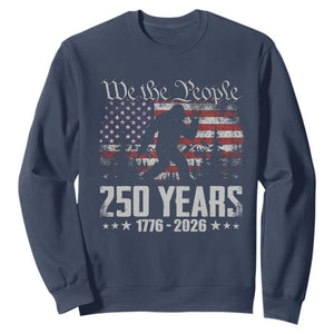 Bigfoot 250 Years American Flag Patriotic 1776 2026 Sweatshirt