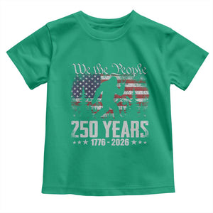 Bigfoot 250 Years American Flag Patriotic 1776 2026 Toddler T Shirt TS11 Irish Green Print Your Wear