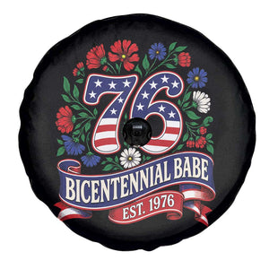 Bicentennial Babe 50th Birthday Spare Tire Cover Vintage 1976 Retro USA Floral TS11 Print Your Wear