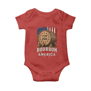 Bourbon Built America 250 Years Baby Onesie Patriotic Whiskey 250th Anniversary USA