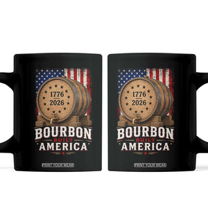 Bourbon Built America 250 Years Coffee Mug Patriotic Whiskey 250th Anniversary USA