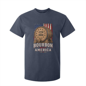 Bourbon Built America 250 Years T Shirt For Kid Patriotic Whiskey 250th Anniversary USA