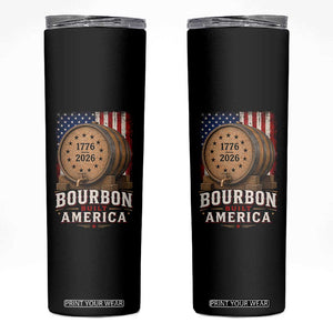 Bourbon Built America 250 Years Skinny Tumbler Patriotic Whiskey 250th Anniversary USA