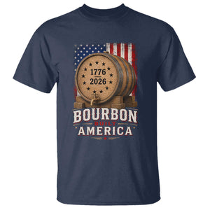 Bourbon Built America 250 Years T Shirt Patriotic Whiskey 250th Anniversary USA