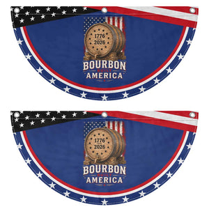Bourbon Built America 250 Years Patriotic Fan Flag Whiskey 250th Anniversary USA