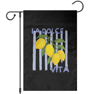 La Dolce Vita Lemon Italian Summer Garden Flag Blue Striped TS11 White Print Your Wear