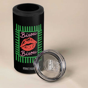 French Bisous Paris Vacation Retro Summer Vibes 4 in 1 Can Cooler Tumbler TS11 Print Your Wear