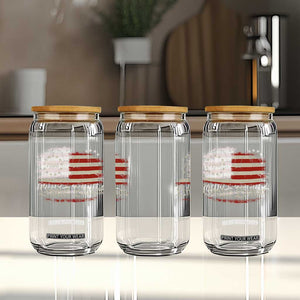 30th Birthday 1996 Limited Edition Glass Can Gifts for 30 Years Old Vintage American Flag