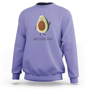 Avocado Sweatshirt Avo Good Day Cute Fruit TS11 Violet Print Your Wear