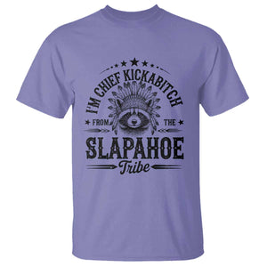 Funny I'm Chief Kickabitch From The Slapahoe Tribe T Shirt Native American Racoon TS11 Violet Print Your Wear