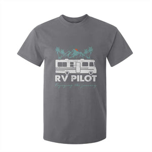 Funny RV Pilot Camping T Shirt For Kid Enjoying The Journey Motorhome Travel Vacation TS11 Charcoal Print Your Wear
