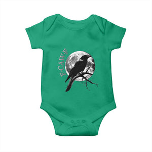 Funny F Caw F Baby Onesie Black Crow Moon Gothic Adult Humor TS11 Irish Green Print Your Wear