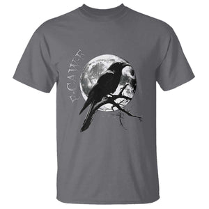 Funny F Caw F T Shirt Black Crow Moon Gothic Adult Humor TS11 Charcoal Print Your Wear