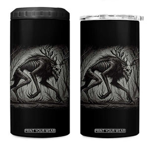 Wendigo Monster 4 in 1 Can Cooler Tumbler Skinwalker Night Stroll Cryptid Dark Forest TS11 One Size: 16 oz Black Print Your Wear
