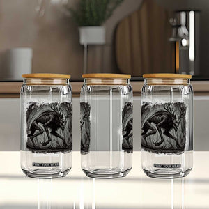 Wendigo Monster Glass Can Skinwalker Night Stroll Cryptid Dark Forest TS11 Print Your Wear