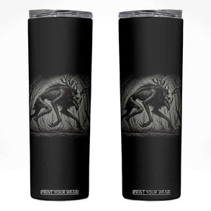 Wendigo Monster Skinny Tumbler Skinwalker Night Stroll Cryptid Dark Forest TS11 Black Print Your Wear