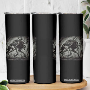 Wendigo Monster Skinny Tumbler Skinwalker Night Stroll Cryptid Dark Forest TS11 Print Your Wear
