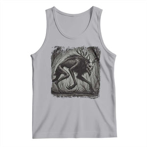 Wendigo Monster Tank Top Skinwalker Night Stroll Cryptid Dark Forest TS11 Athletic Heather Print Your Wear