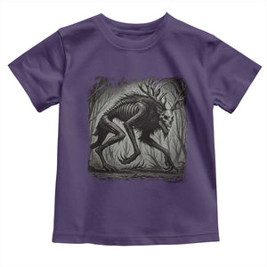 Wendigo Monster Toddler T Shirt Skinwalker Night Stroll Cryptid Dark Forest TS11 Purple Print Your Wear