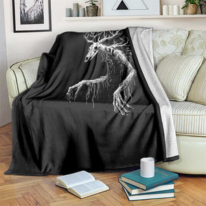 Wendigo Monster Skinwalker Mythical Cryptid Throw Blanket TS11 Print Your Wear