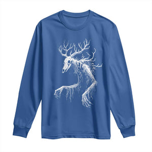 Wendigo Monster Skinwalker Mythical Cryptid Long Sleeve Shirt TS11 Royal Blue Print Your Wear