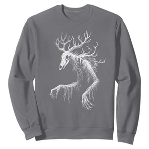 Wendigo Monster Skinwalker Mythical Cryptid Sweatshirt TS11 Charcoal Print Your Wear