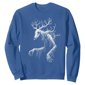 Wendigo Monster Skinwalker Mythical Cryptid Sweatshirt TS11 Royal Blue Print Your Wear