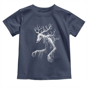 Wendigo Monster Skinwalker Mythical Cryptid Toddler T Shirt TS11 Navy Print Your Wear