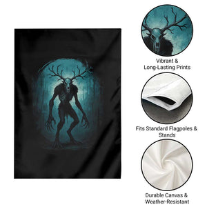 Wendigo Monster Skinwalker Mythical Cryptid Dark Forest Garden Flag TS11 Print Your Wear