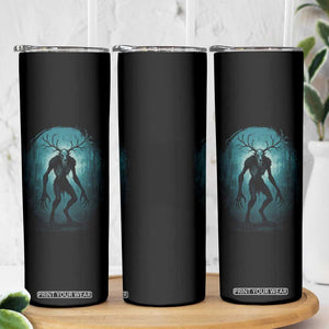 Wendigo Monster Skinwalker Mythical Cryptid Dark Forest Skinny Tumbler TS11 Print Your Wear